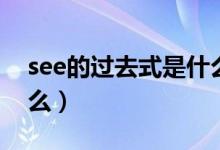 see的过去式是什么意思（see的过去式是什么）