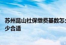 苏州昆山社保缴费基数怎么选 苏州昆山个人缴纳社保基数多少合适 