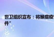 世卫组织宣布：将猴痘疫情列为“国际关注突发公共卫生事件”