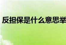 反担保是什么意思举例（反担保是什么意思）