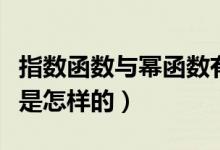 指数函数与幂函数有什么区别（定义域和值域是怎样的）
