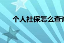 个人社保怎么查询 交社保的注意事项 