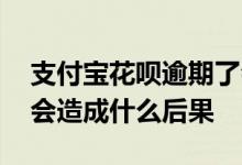 支付宝花呗逾期了会有什么后果 花呗逾期了会造成什么后果