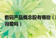 数码产品概念股有哪些（数码产品板块股票名单这些股票值得爱吗）
