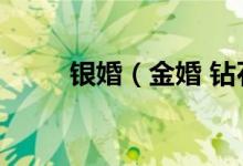 银婚（金婚 钻石婚分别是多少年）
