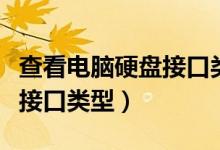查看电脑硬盘接口类型（怎样查看自己的硬盘接口类型）