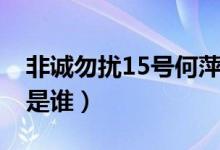 非诚勿扰15号何萍个人资料（非诚勿扰15号是谁）