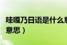 哇嘎乃日语是什么意思（日语哇嘎麻麻是什么意思）