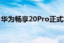 华为畅享20Pro正式发布（5G新品售价多少）
