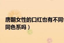 唐朝女性的口红也有不同色系的吗（唐朝女性的口红也有不同色系吗）