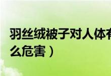 羽丝绒被子对人体有害吗（羽丝绒对身体有什么危害）
