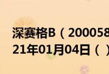 深赛格B（200058）今日股票行情查询（2021年01月04日（））