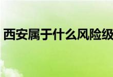 西安属于什么风险级别（西安属于什么省份）