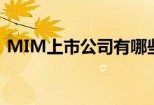 MIM上市公司有哪些（MIM概念股一览表）