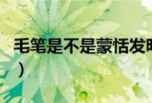 毛笔是不是蒙恬发明的（毛笔是蒙恬发明的吗）
