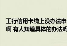 工行信用卡线上没办法申请提额吗 工行信用卡5星怎么提额啊 有人知道具体的办法吗