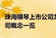 珠海横琴上市公司龙头有哪些珠海横琴上市公司概念一览
