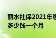 丽水社保2021年缴费标准 2022年丽水社保多少钱一个月 