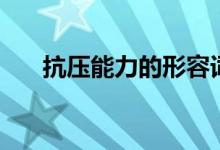 抗压能力的形容词（抗压能力的意思）