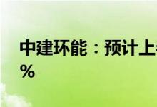 中建环能：预计上半年净利同比下降5%-20%