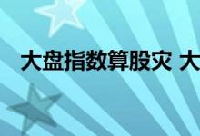 大盘指数算股灾 大盘指数是怎么算出来的