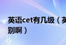 英语cet有几级（英语级别的CET-6是什么级别啊）