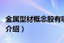 金属型材概念股有哪些股票（金属型材概念股介绍）