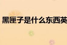 黑匣子是什么东西英语（黑匣子是什么东西）
