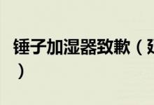 锤子加湿器致歉（延迟发货原因究竟是什么呢）