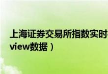 上海证券交易所指数实时行情（什么是上海证券交易所Topview数据）