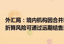 外汇局：境内机构因合并境外子公司财务报表而承担的汇率折算风险可通过远期结售汇差额交割进行套保