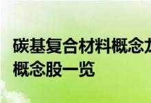 碳基复合材料概念龙头股有哪些碳基复合材料概念股一览