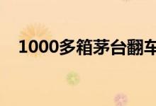 1000多箱茅台翻车（一共损失了多少钱）