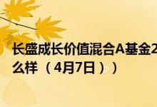 长盛成长价值混合A基金2021年第三季度表现如何（基金怎么样 （4月7日））