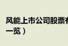 风能上市公司股票有哪些（风能上市公司龙头一览）
