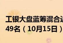 工银大盘蓝筹混合近一年来在同类基金中下降49名（10月15日）