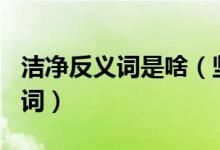 洁净反义词是啥（坚定,奖励,洁净,执著的反义词）