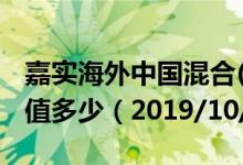 嘉实海外中国混合(QDII)（070012）基金净值多少（2019/10/23）