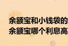 余额宝和小钱袋的利息哪个高一点 小钱袋和余额宝哪个利息高