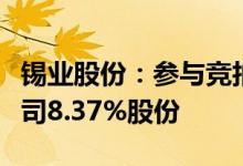 锡业股份：参与竞拍云南华联锌铟股份有限公司8.37%股份