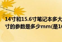14寸和15.6寸笔记本多大长宽cm（笔记本14寸和15.6寸尺寸的参数是多少mm(是16:9的)）