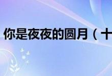 你是夜夜的圆月（十五夜月圆夜越夜月越圆）