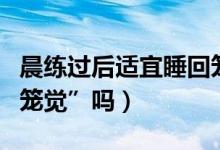 晨练过后适宜睡回笼觉吗（晨练后能再唾“回笼觉”吗）