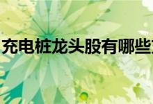 充电桩龙头股有哪些充电桩龙头概念股票一览