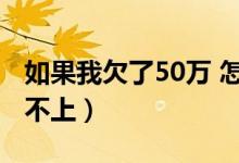 如果我欠了50万 怎么办（我欠了50万块钱还不上）