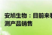 安旭生物：目前来看今年营收主要来自新冠检测产品销售