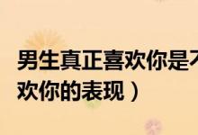 男生真正喜欢你是不会跟你说话（男生真正喜欢你的表现）