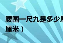 腰围一尺九是多少厘米啊（腰围一尺九是多少厘米）