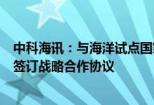 中科海讯：与海洋试点国家实验室、蓝谷管理局、国实集团签订战略合作协议