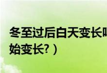 冬至过后白天变长吗（冬至以后白天是不是开始变长?）